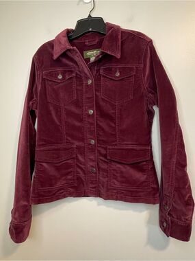 Eddie Bauer Women's Velour Stretch Jacket in Wine